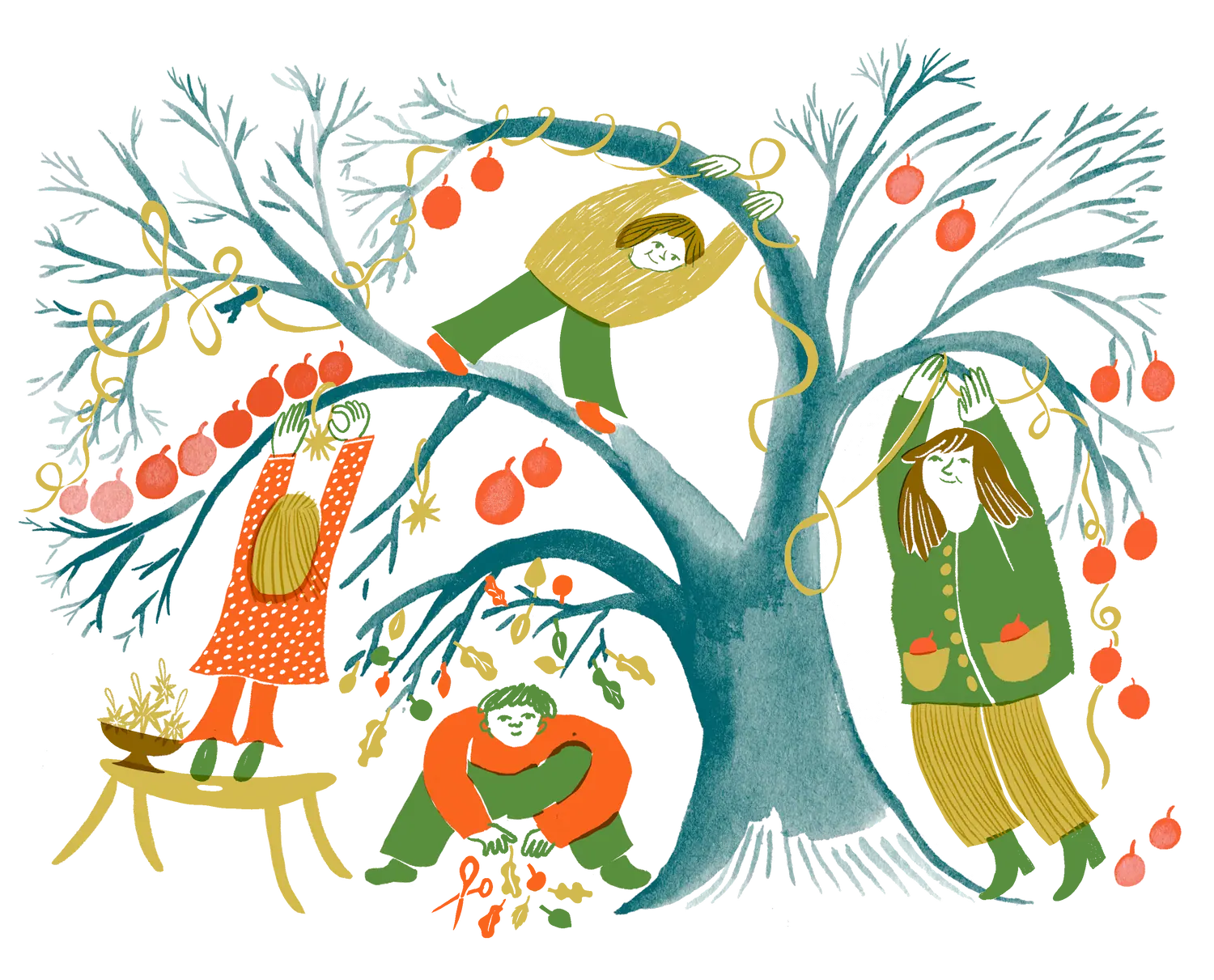 Omenapuu new flat ilmantaustaa